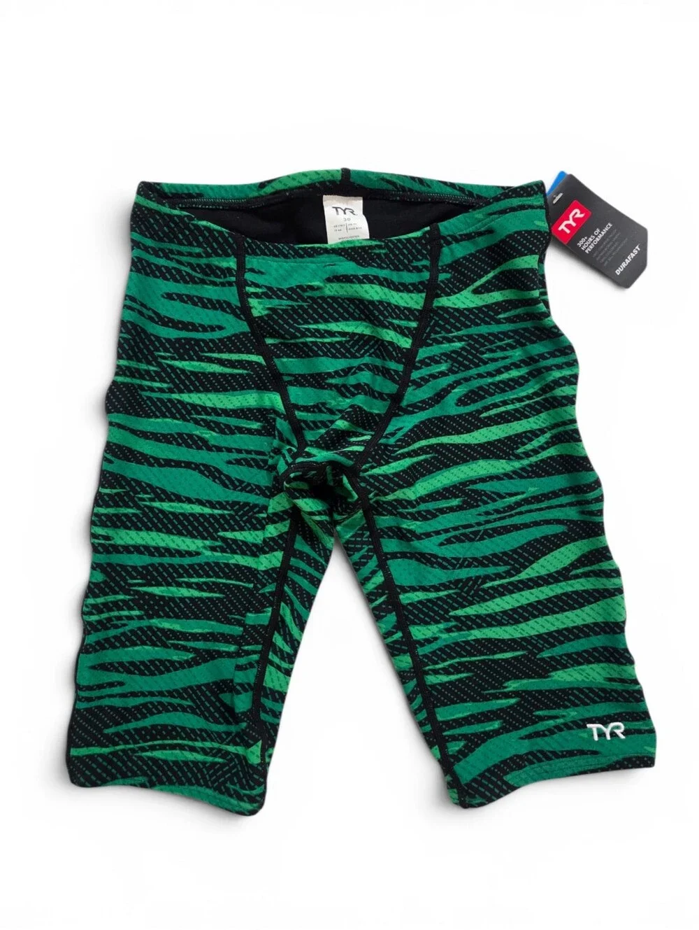 NWT‎ TYR Men's 30 Crypsis Durafast Elite Jammer Swim Racing Cycling Bike Shorts